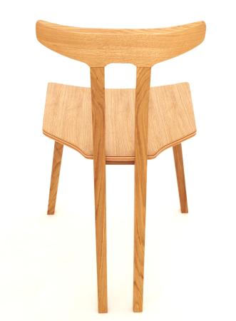 krzesło Spline Chair z białego dębu amerykańskiego
