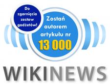 Wikinews będzie miało 13000 artykułów - konkurs