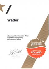 Created in Poland Superbrands dla marki WADER