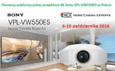 Pierwszy publiczny pokaz projektora 4K Sony VPL-VW550ES w Polsce