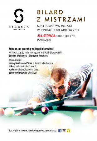 Mistrzostwa Polski w Trikach Bilardowych w Silesia City Center