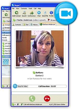 Przekaz wideo - Skype