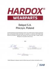 Dekpol dołączył do sieci Hardox Wearparts