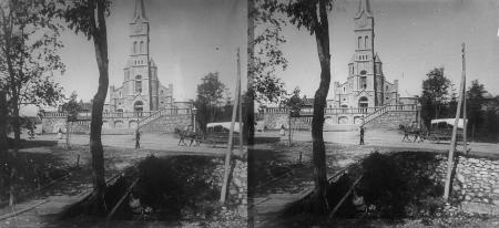 Stereopara, Nowy Dwór - kościół, około 1900 roku