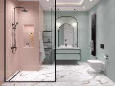 Aranżacje łazienek z czarną armaturą w roli głównej Aranżacje łazienek z czarną armaturą w roli głównej