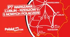P7 Warszawa – Lublin – Rzeszów = 5 nowych połączeń!