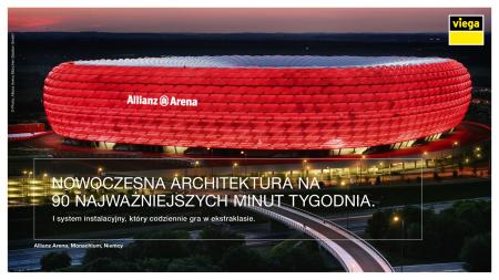 Nowe reklamy pokazują min. znane obiekty referencyjne z całego świata, takie jak stadion Allianz Are