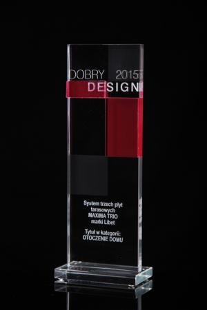Płyty tarasowe Maxima Trio zostały nagrodzone w konkursie Dobry Design 2015.