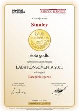 Złoty Laur Konsumenta 2011 dla marki Stanley