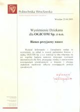 Politechnika Wrocławska docenia Ogicom