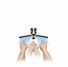 Kran z technologią Airblade, który myje i suszy ręce