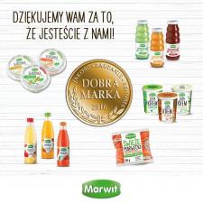 Godło DOBRA MARKA 2016 dla Marwit