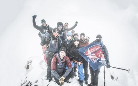 Uczestnicy Hanwag Alpine Experience 2016 na szczycie Zugspitze