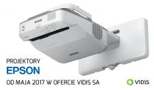 Od maja 2017 roku projektory marki EPSON  w ofercie ViDiS SA