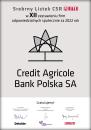 Bank Credit Agricole nagrodzony Srebrnym Listkiem CSR POLITYKI