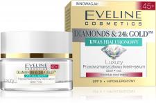 Diamonds & 24k Gold Luxury Krem+serum 45+ nowość od Eveline Cosmetics