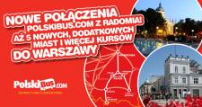 Nowe połączenia PolskiBus.com z Radomia!