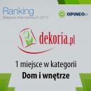 Dekoria.pl numerem jeden w grupie e-sklepów wnętrzarskich