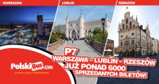 Ogromne zainteresowanie nową linią P7 Warszawa – Lublin – Rzeszów