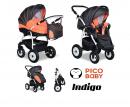 NOWOŚĆ!!! Wózek Indigo Carbon Orange 2w1 – lekkość i niezawodność w sportowym stylu od marki Indigo