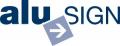 logo: Alusing - systemy identyfikacji biura i firm