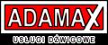 logo: Dźwigi Adamax - podnośnik koszowy