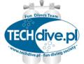 logo: Techdive - nurkowanie rekreacyjne, techniczne i jaskiniowe