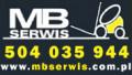 logo: MB serwis - sprzedaż, serwis i wynajem wózków widłowych. Szeroka gama części zamiennych.