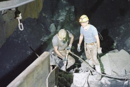 Polscy górnicy przy pracy