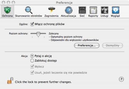 Kaspersky Anti-Virus for Mac - wygląd aplikacji