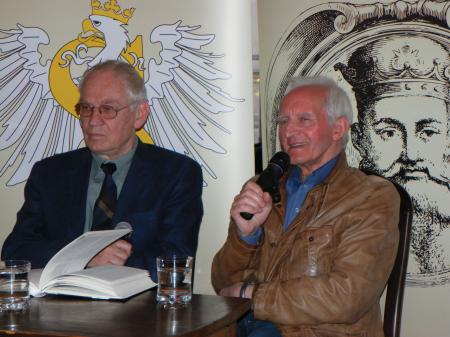 Leszek Długosz i Zygmunt Konieczny w Klubie Zygmuntowskim (fot. Grzegorz Sikora)