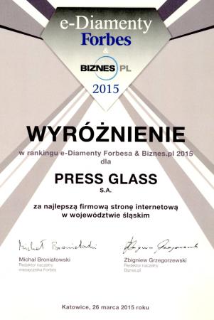 PRESS GLASS - e-Diament 2015 (mat. pras.)
