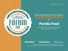 Purella Food Innowatorem Rynku Spożywczego 2017
