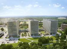 Budowa biurowca Podium Park w Krakowie nabiera tempa
