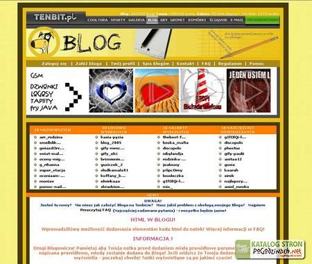 Tenbit - serwis blogowy