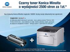 Teraz z Konica Minolta 1600W wydruki czarno-białe gratis!