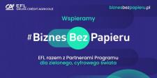 EFL partnerem akcji #BiznesBezPapieru