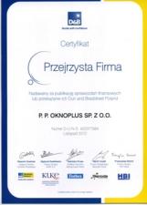 OknoPlus - Przejrzystą firmą 2010