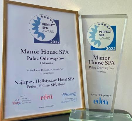 Manor House SPA Najlepszym Holistycznym Hotelem SPA w Polsce