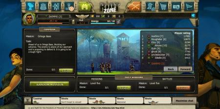 Screen 01 z gry przeglądarkowej RiotZone