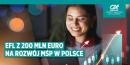 EFL z kredytem 200 mln euro od EBI na finansowanie MŚP i zielonych inwestycji