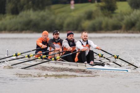 Maksim Hryshyn reprezentował swój klub TKWD podczas 2025 World Rowing Masters Regatta