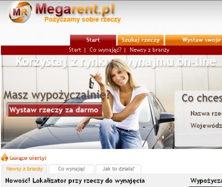 Megarent.pl łączy wypożyczalnie z internautami