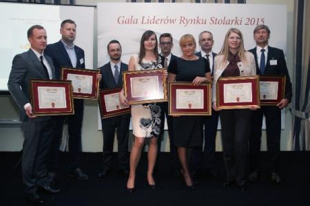 Laureaci gali Lidrów Rynku Stolarki Fot.: DLH