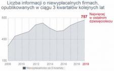 Rekordowa liczba niewypłacalności firm w Polsce w ciągu trzech kwartałów
