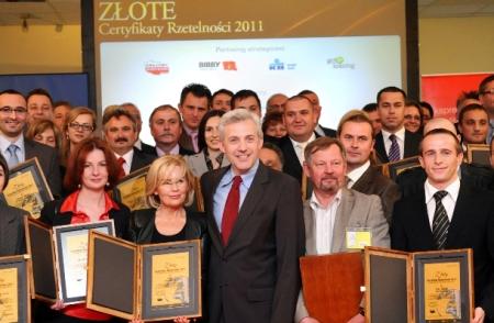 Złote Certyfikaty Rzetelności 2011 - Katowice