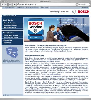 Nowe strony internetowe www.bosch-service.pl