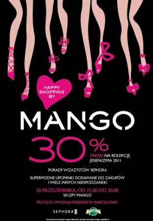 30% zniżka na zakupy w Mango