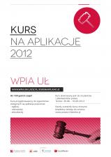Kurs przygotowawczy na aplikacje prawnicze 2012