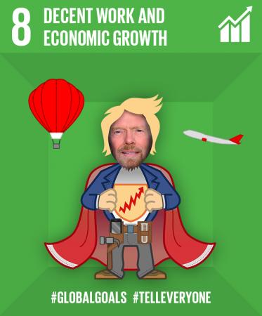Richard Branson w Virgin Mobile Unite
